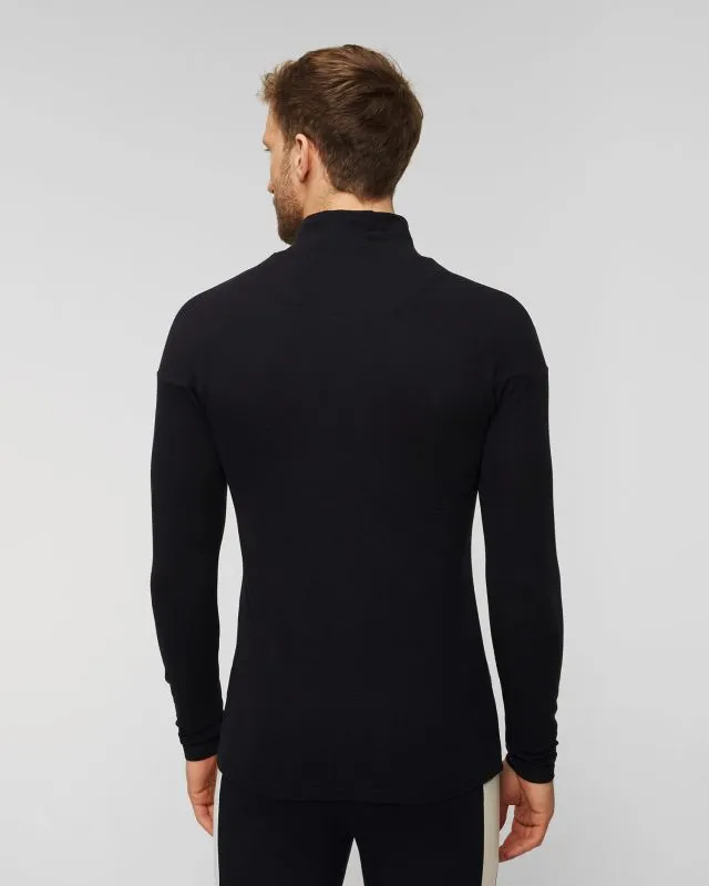 Dolcevita blu scuro con cerniera da uomo We Norwegians Voss