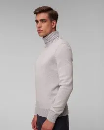 Dolcevita grigio in cashmere da uomo Gran Sasso