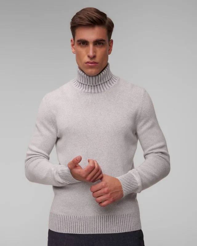 Dolcevita grigio in cashmere da uomo Gran Sasso
