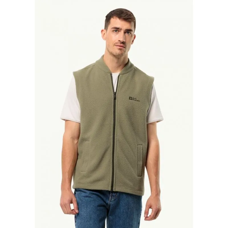 Giacca senza maniche JACK WOLSKINS LIGHT CURL VEST M (Bay Leaf) Uomo