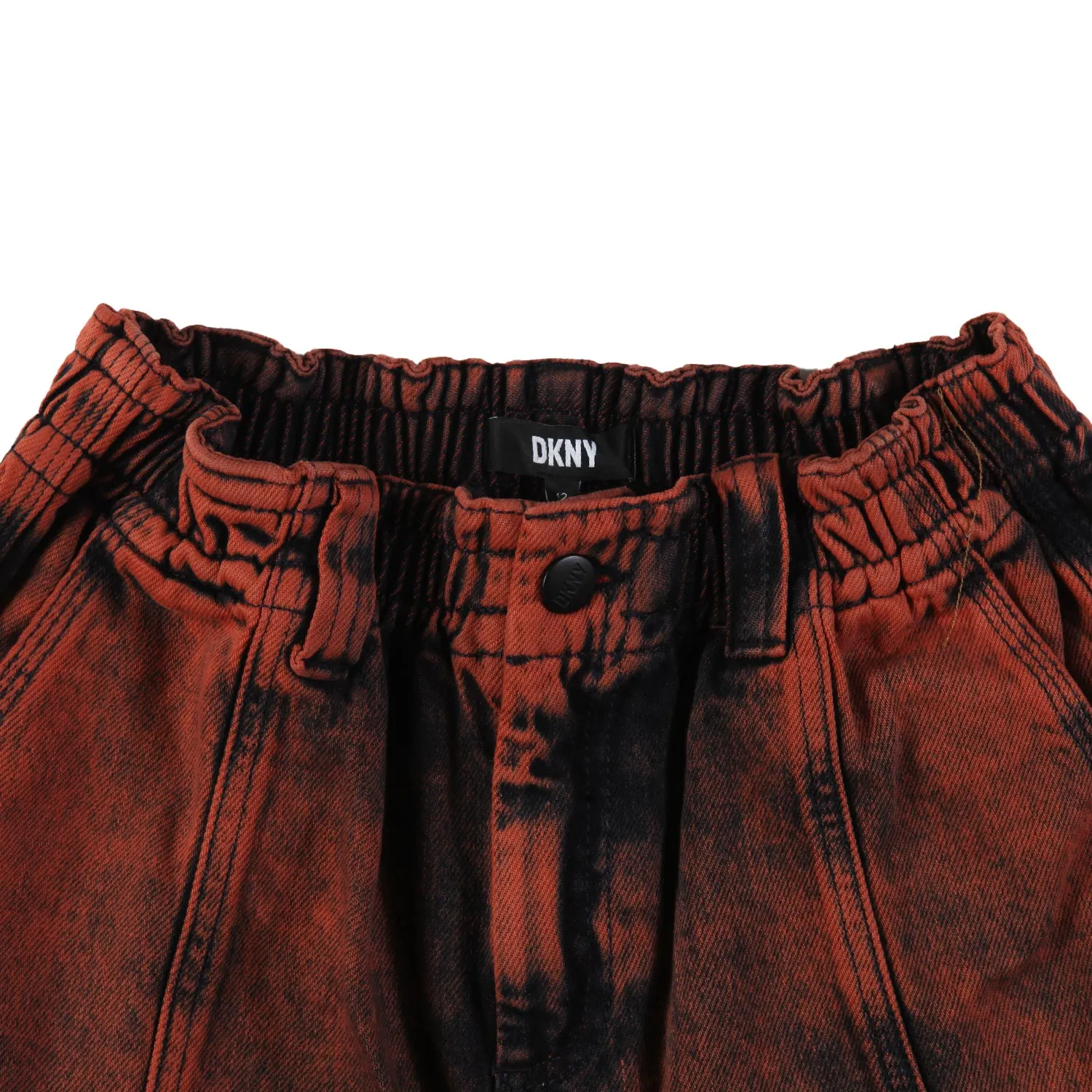 Jeans Cargo Dkny Arancione E Blu Scuro