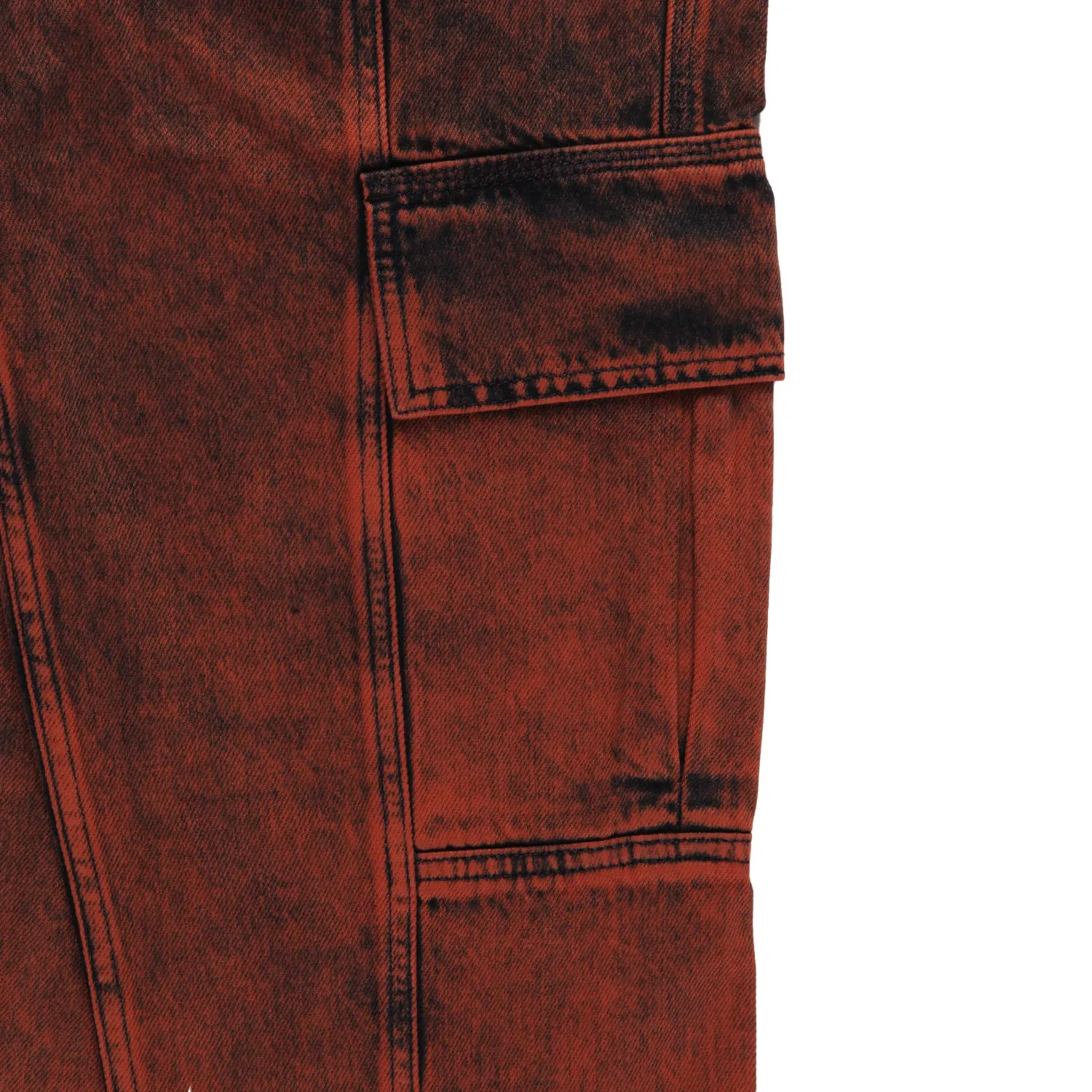 Jeans Cargo Dkny Arancione E Blu Scuro