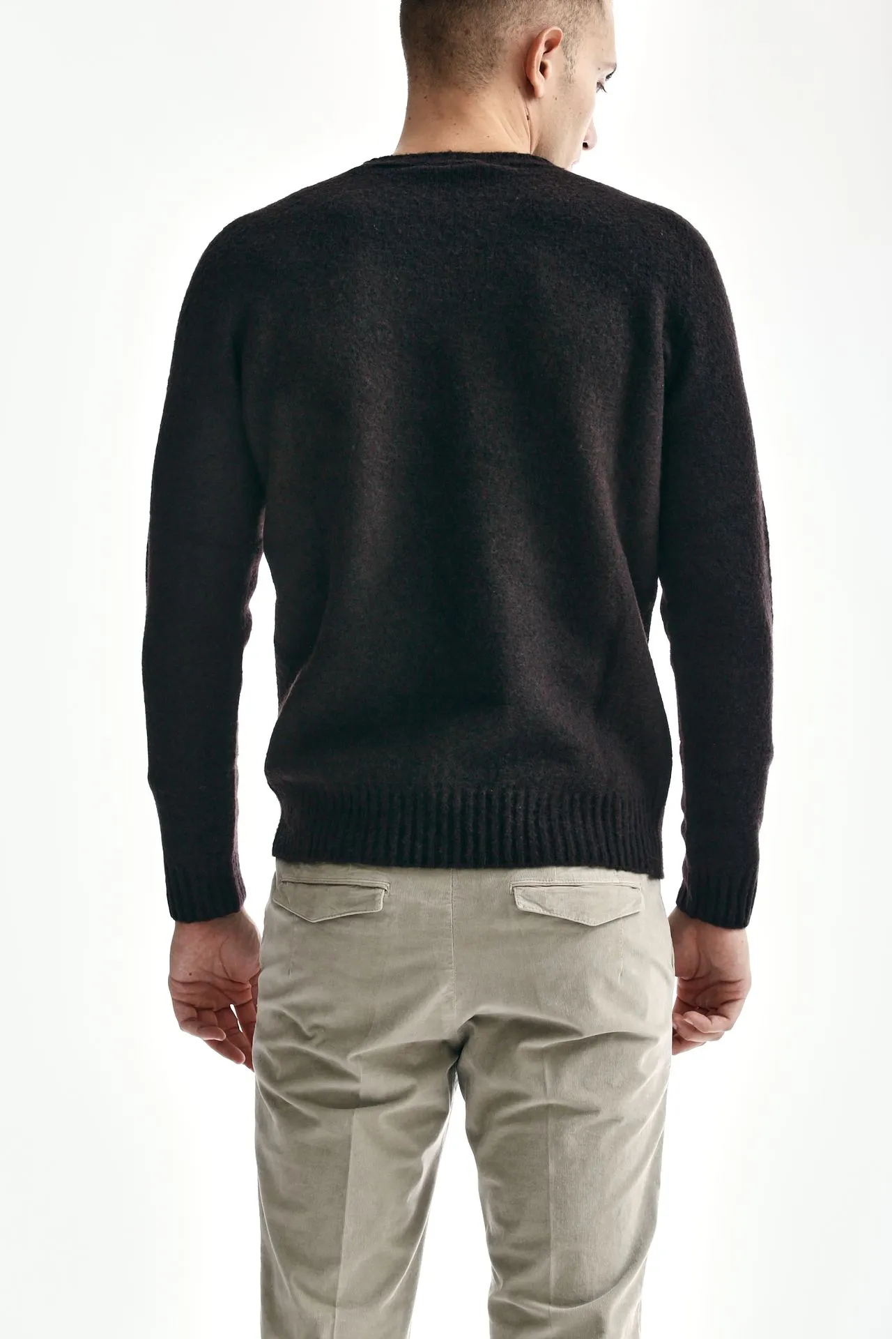Maglia in lambswool marrone 