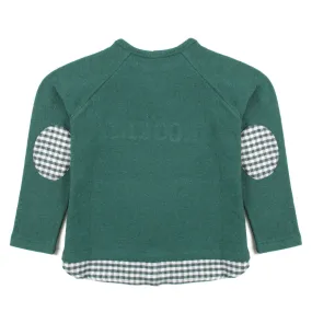 Maglia Unisex Verde Con Dettagli Vichy