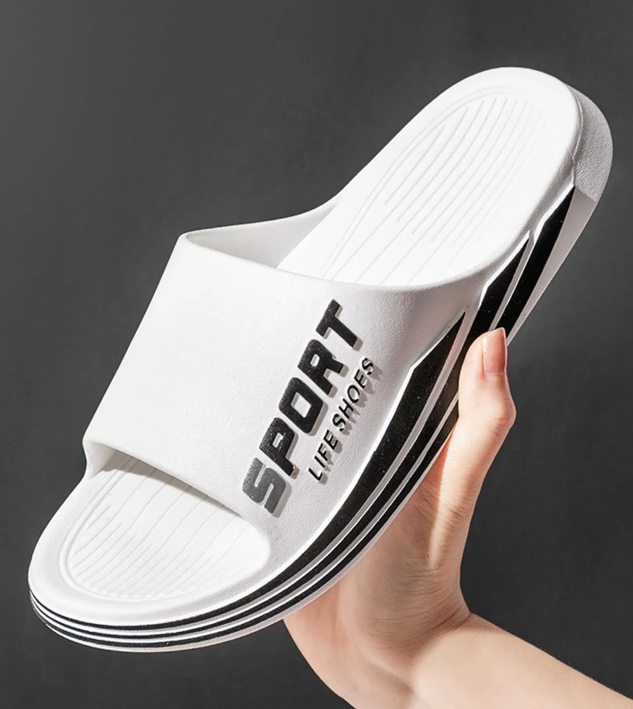 Pantofole da esterno da uomo Suola spessa Antiscivolo Infradito da donna per la casa Moda Trend Pantofole casual da uomo cool Tr