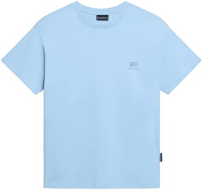 T-SHIRT A MANICA CORTA DA DONNA NAPAPIJRI S-NINA BLUE CLEAR NP0A4H87 I79