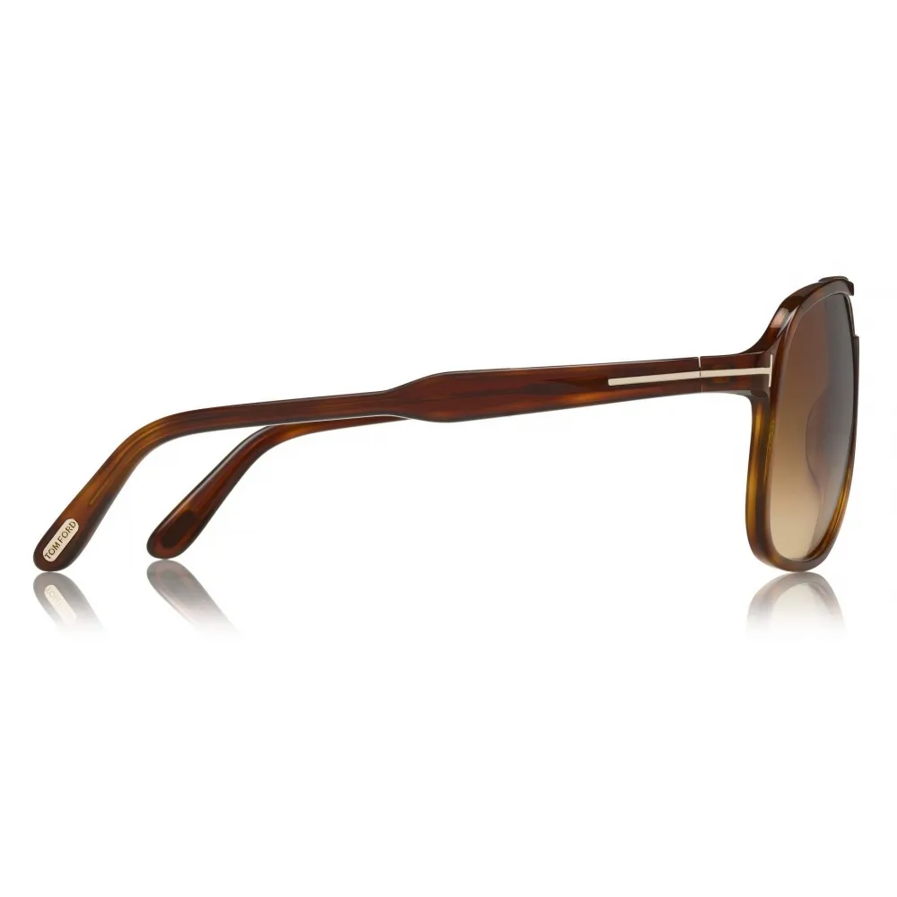 Tom Ford - Raoul Sunglasses - Occhiali da Sole Rotondi - Tartaruga - FT0753 - Occhiali da Sole - Tom Ford Eyewear