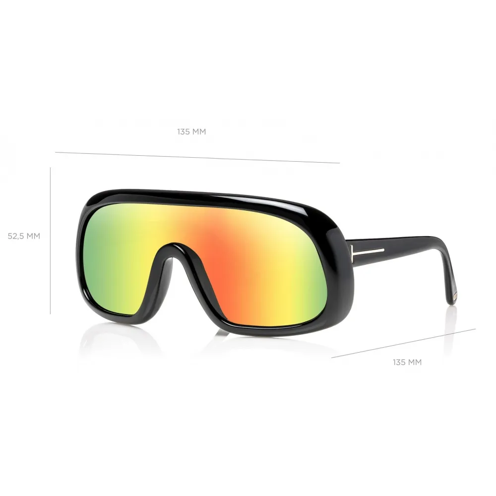 Tom Ford - Sven Sunglasses - Occhiali da Sole Maschera - Nero - FT0471 - Occhiali da Sole - Tom Ford Eyewear