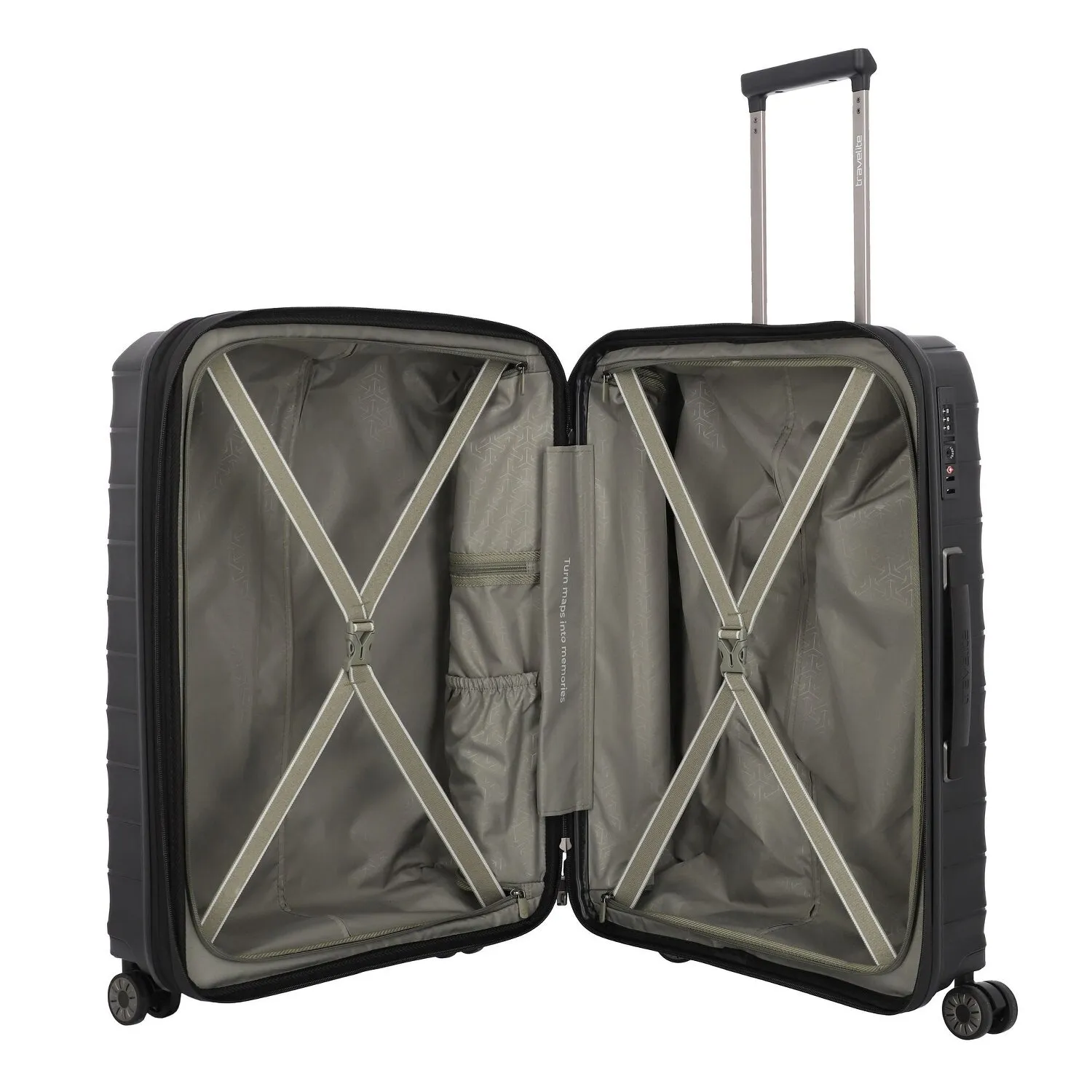 Travelite Mooby 4 ruote Set di valigie 3 pezzi con piega di espansione
