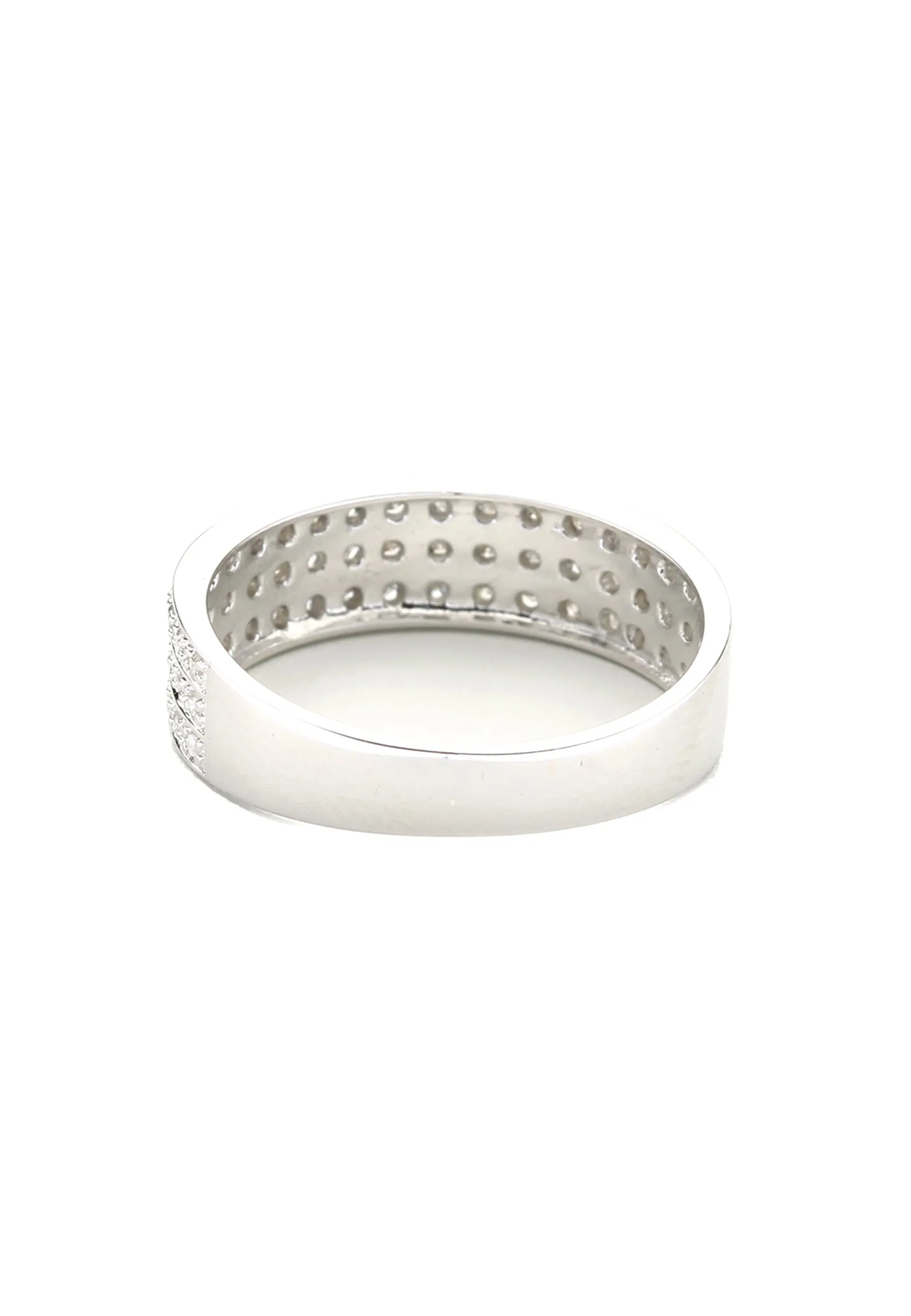 TRIPLE ROW HALF ETERNITY - Anello