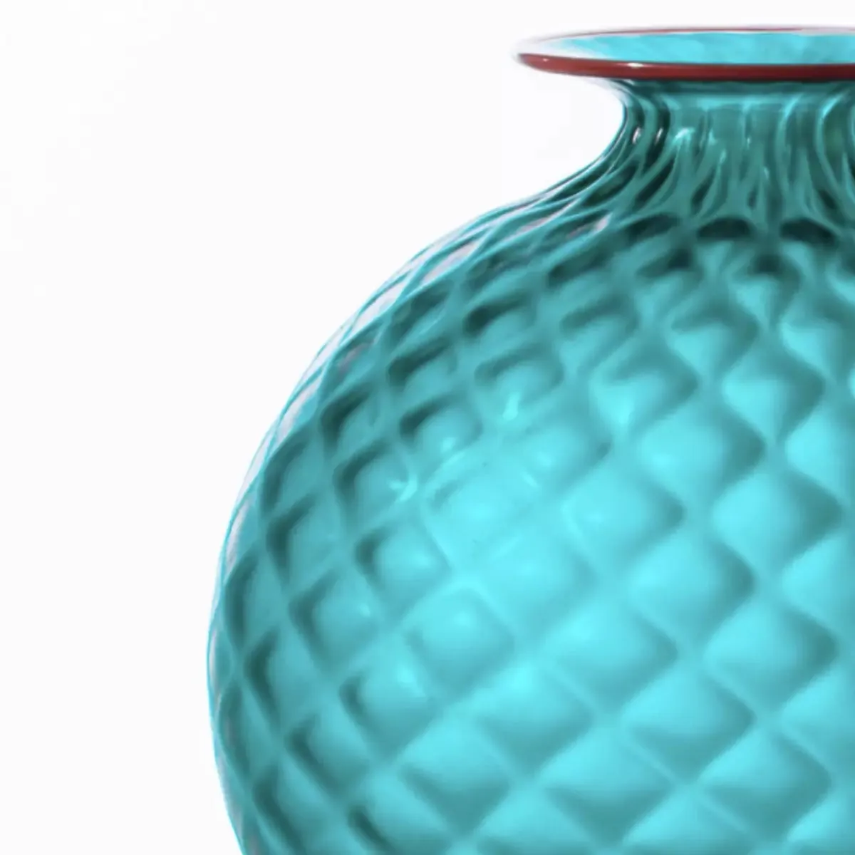 Vaso Venini Balloton Verde Paraiba Piccolo 16,5 cm 100.16