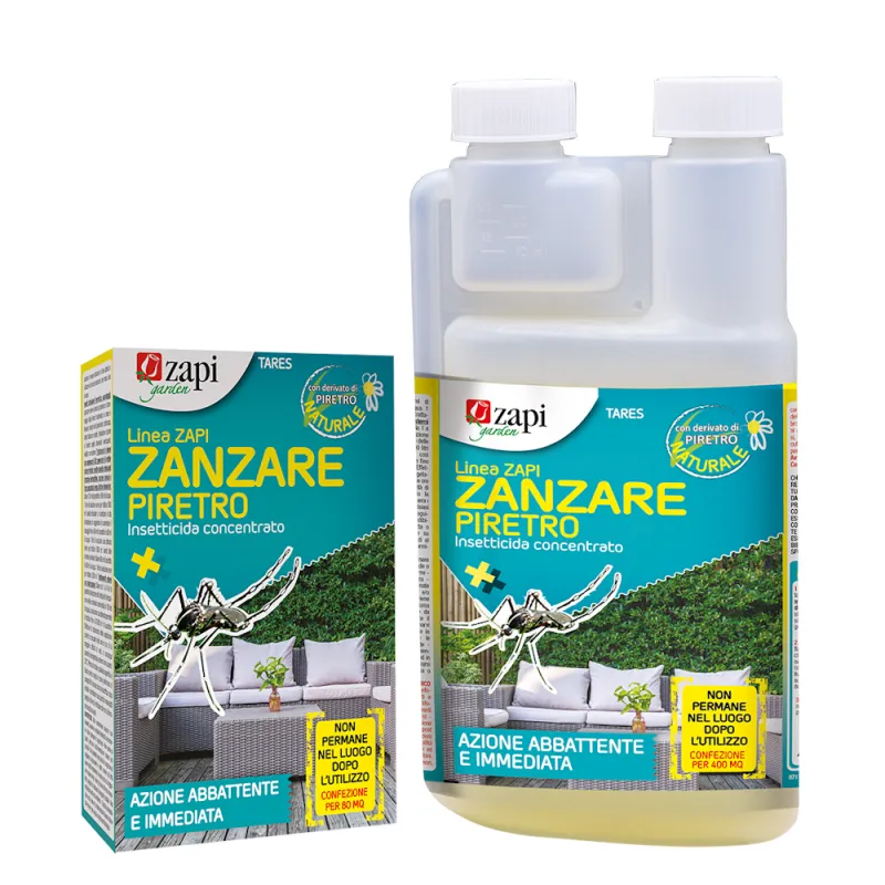 ZAPI ZANZARE CONCENTRATO PIRETRO TRATTAMENTO ZANZARE IN AMBIENTI SENSIBILI 250ml